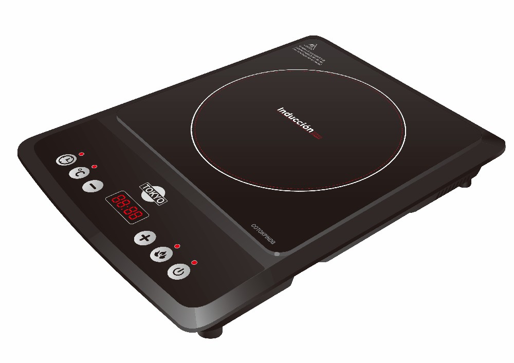 PLACA A INDUCCION TOKYO C/ OLLA 2000W CONTROL DIGITAL C/TIMER + FUNCIONES PROG