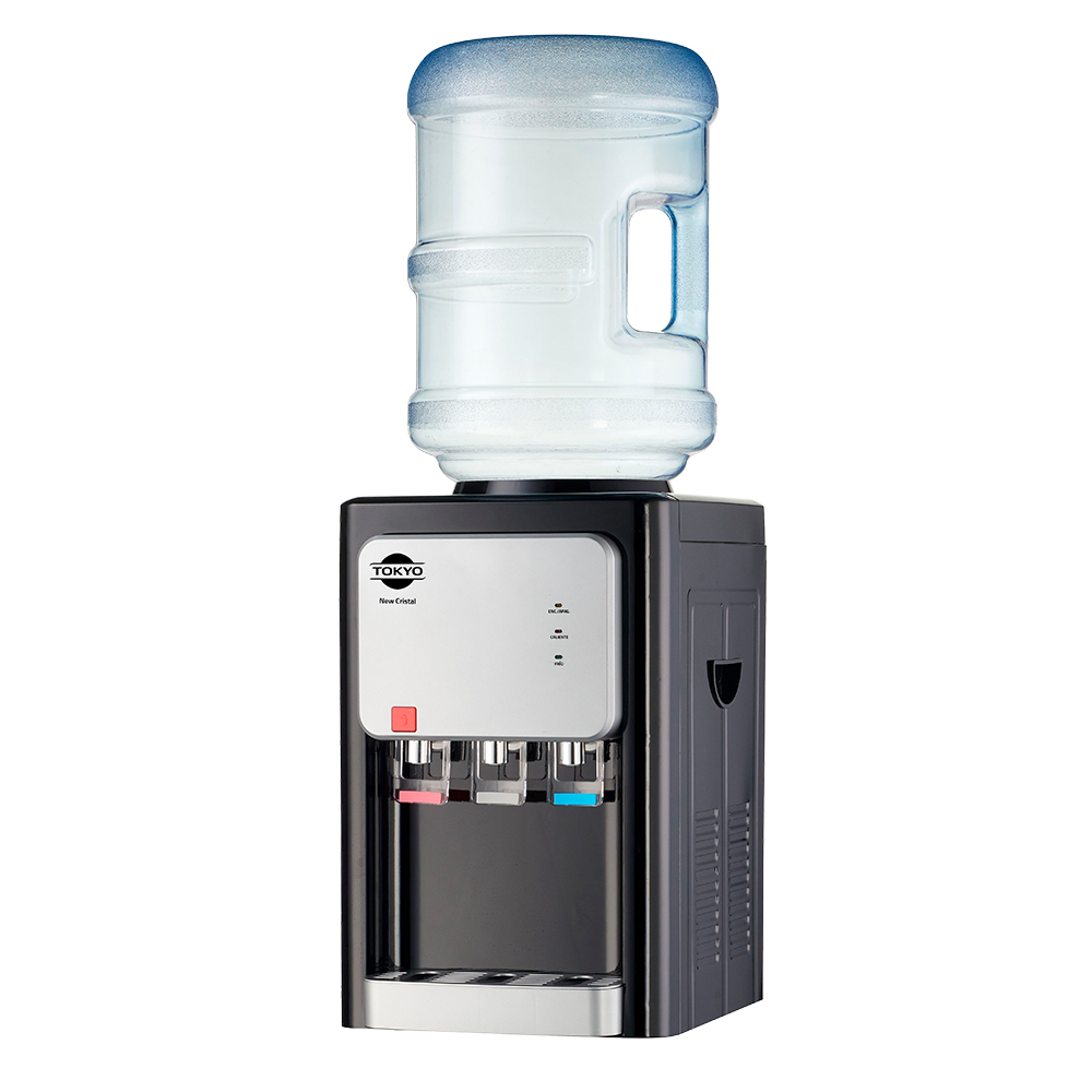 BEBEDERO DE MESA TOKYO NEW CRYSTAL 3 TEMP.C/COMPRESOR NEGRO