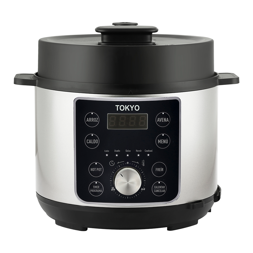 OLLA MULTIFUNCION Y ARROCERA A PRESION 6LTS TOKYO CONTROL MECANICO 1000W