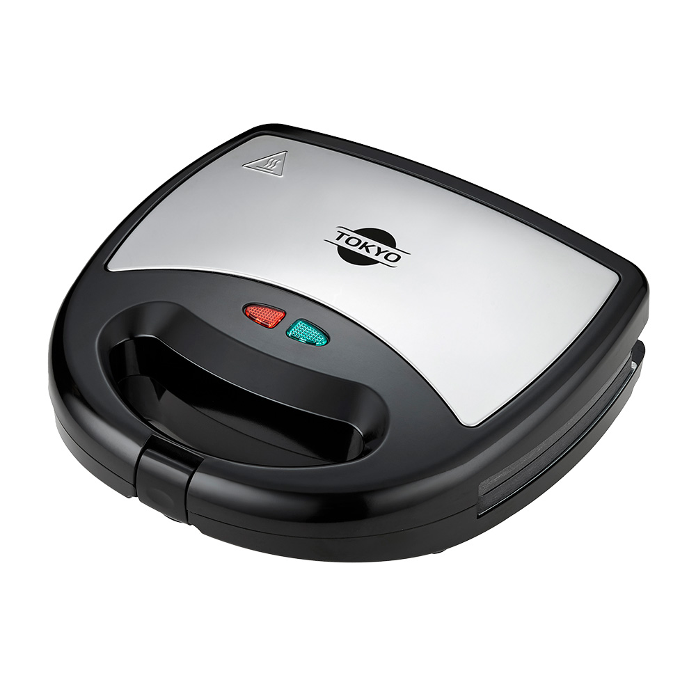 SANDWICHERA TOKYO 3 EN 1 GRILL WAFLE DONAS NEGRO INOX
