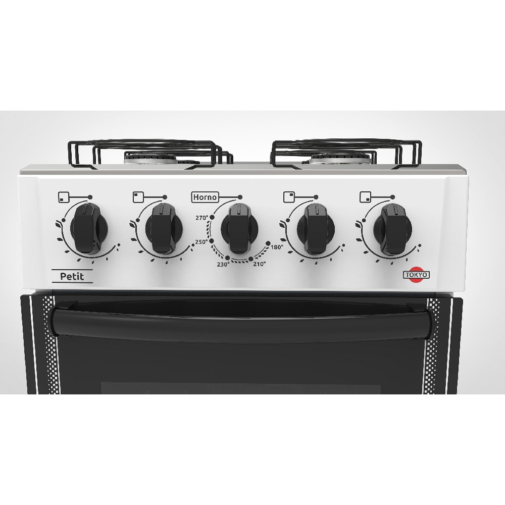 COCINA A GAS TOKYO NEW PETIT 4H MESADA INOX HORNO LIMPIA FACIL CON ZOCALO |  NGO SAECA - Electrodomésticos Paraguay - NGO SAECA