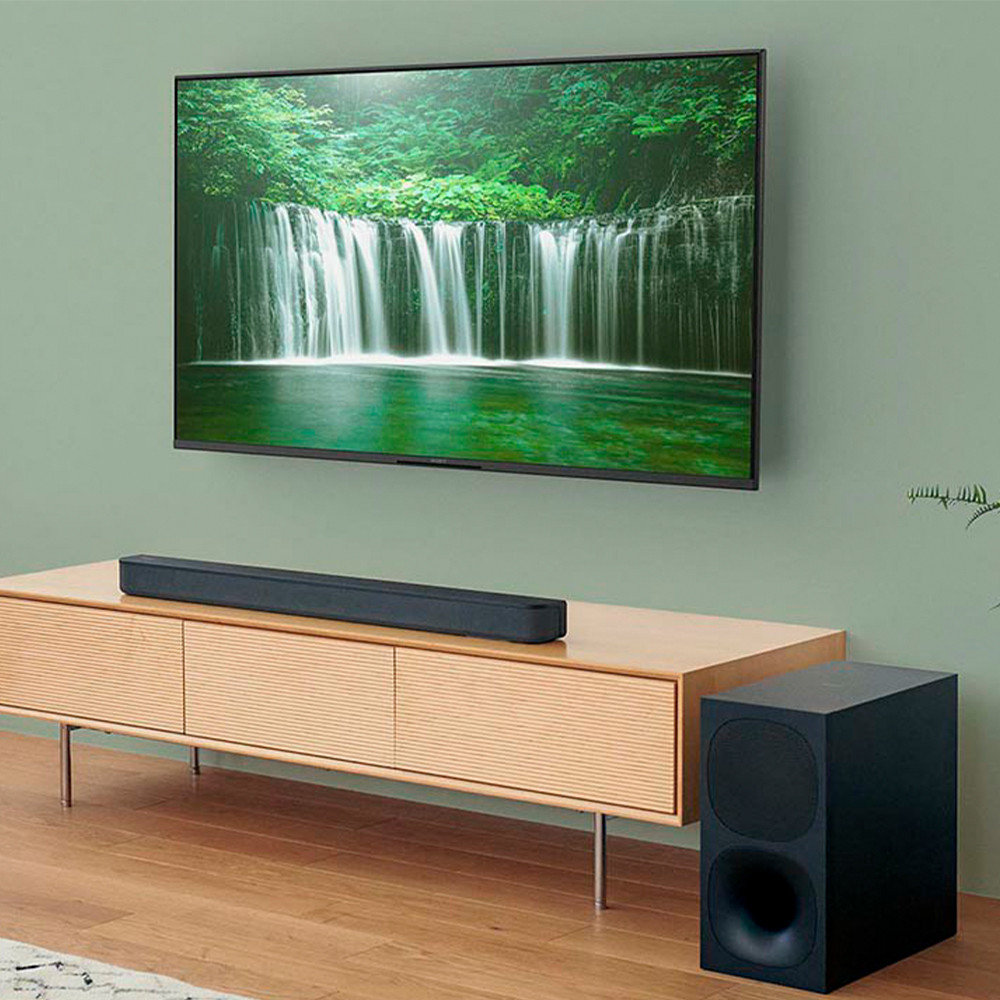 Barra de sonido  Sony HT-S400, Bluetooth, Subwoofer inalámbrico, 330 W,  S-Force PRO Surround, Dolby, Negro