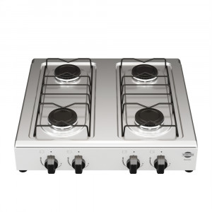 COCINA A GAS DE MESA TOKYO MARAVILHA 4H BLANCO MESADA INOX