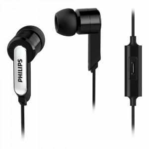 AURICULAR PHILIPS IN EAR SHE1405BK/10 MIC, CABLE 1.2M,