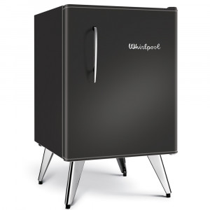 FRIGOBAR WHIRLPOOL VINTAGE WRA08BVD NEGRO 76L FRIO HUMEDO + ADAPTADOR